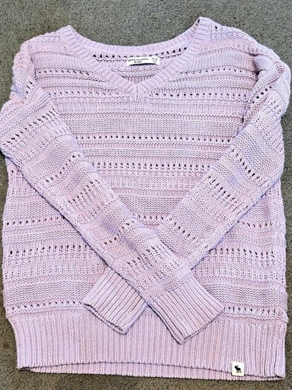 Abercrombie Kids Knit Sweater in Purple Size 13/14